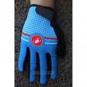 2020 Castelli Langfingerhandschuhe Radfahren Blau Shwarz (2)